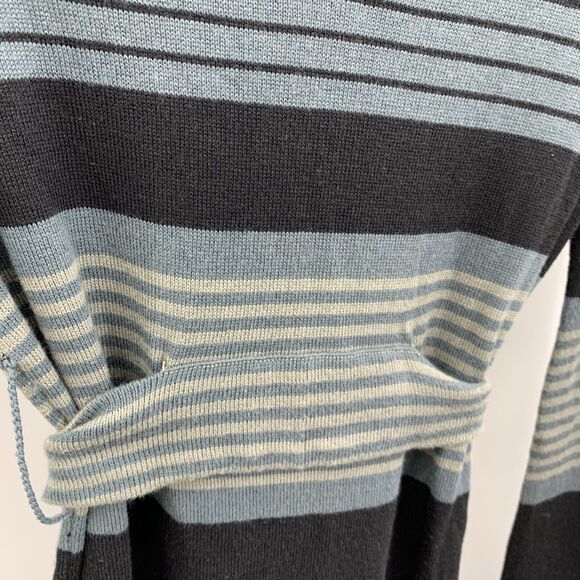 Prana Size XS Sydney Sweater Dress Long Sleeve Striped Tie Waist Lightweight - Picture 6 of 15